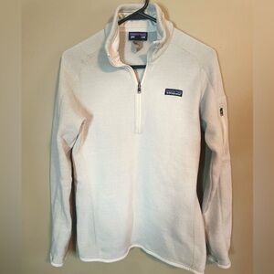 Patagonia Better Sweater Quarter Zip Pullover Fleece Cream medium